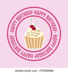 happy birthday design, vector illustration eps10 graphic 