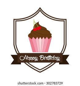 happy birthday design, vector illustration eps10 graphic 