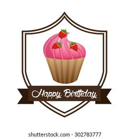 happy birthday design, vector illustration eps10 graphic 