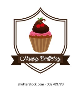 happy birthday design, vector illustration eps10 graphic 