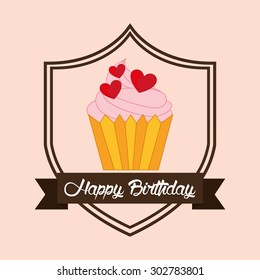happy birthday design, vector illustration eps10 graphic 