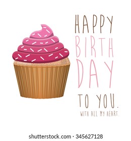 happy birthday design, vector illustration eps10 graphic 