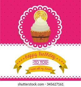happy birthday design, vector illustration eps10 graphic 