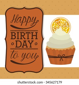 happy birthday design, vector illustration eps10 graphic 