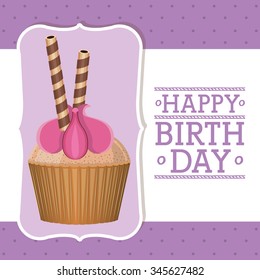 happy birthday design, vector illustration eps10 graphic 