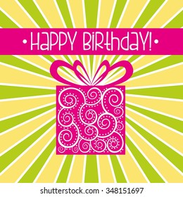 happy birthday design, vector illustration eps10 graphic 