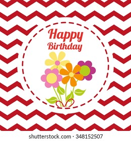 happy birthday design, vector illustration eps10 graphic 