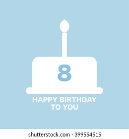 Happy birthday design. Vector illustration.