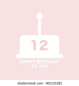 Happy birthday design. Vector illustration.