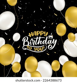 Happy Birthday Design Vector Illustrtaion 007