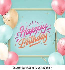 Happy Birthday Design Vector Illustration 10