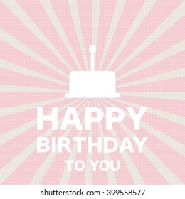 Happy birthday design.Vector illustrator.