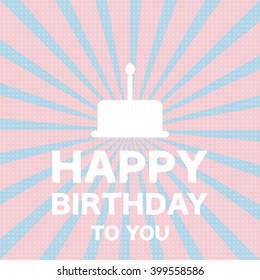 Happy birthday design.Vector illustrator.