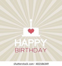 Happy birthday design.Vector illustrator.