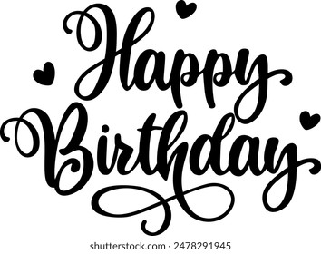 Happy Birthday Digital EPs Vector graphics File