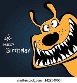 Happy Birthday Dog Card