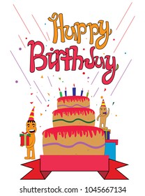 happy birthday doodle 
