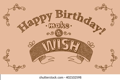 Happy Birthday doodle
