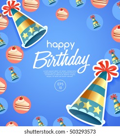 Happy Birthday Elements : Vector Illustration 