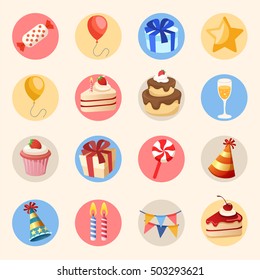 Happy Birthday Elements : Vector Illustration 