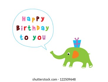 happy birthday elephant
