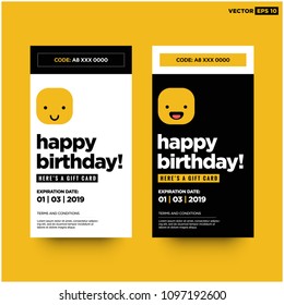 Happy Birthday Emoji Gift Card With Coupon Code and Expiry Date