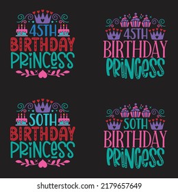 Happy Birthday eye catching and typography T shirt And SVG Design Bundle, Vector EPS Editable Files Bundle, can you download this Designs Bundle for your business.
