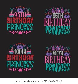 Happy Birthday eye catching and typography T shirt And SVG Design Bundle, Vector EPS Editable Files Bundle, can you download this Designs Bundle for your business.