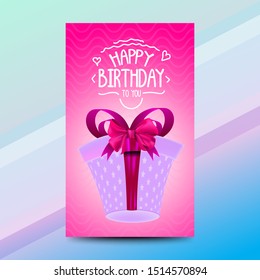 happy birthday flyer design with element and item birthday