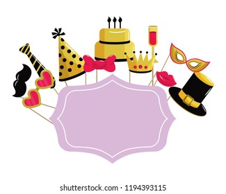 Happy birthday frame