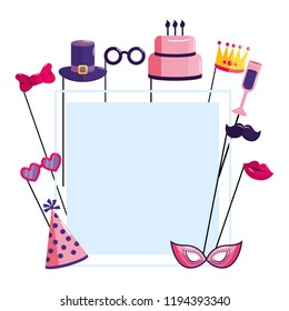 Happy birthday frame