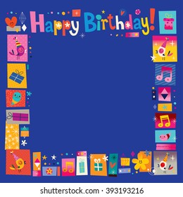 Happy Birthday frame