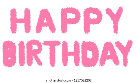 Happy Birthday Fur Effect
