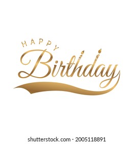 64,262 Happy birthday gold text Images, Stock Photos & Vectors ...