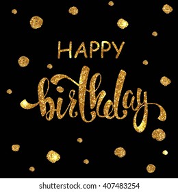 Happy Birthday Graphic Design Greeting Card Stock Vector (Royalty Free ...