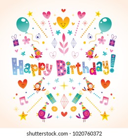 Happy Birthday greeting card