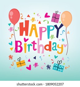 happy birthday greeting card 