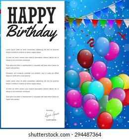 Happy Birthday greeting card