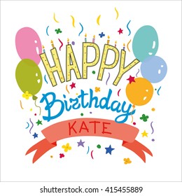 Happy Birthday greeting card