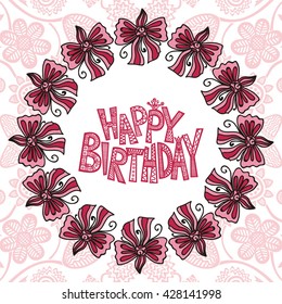 Happy birthday greeting card 