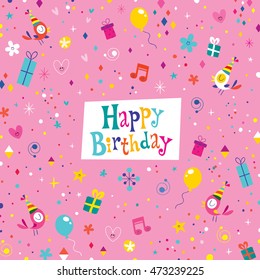 Happy birthday greeting card