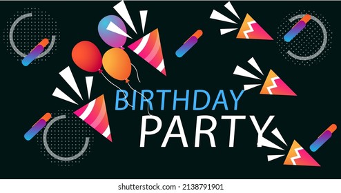 Happy birthday greeting card background