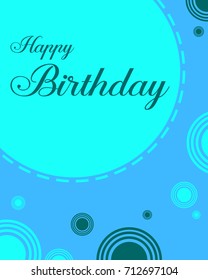 Happy Birthday Greeting Card Background Stock Vector (Royalty Free ...