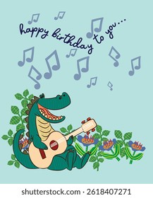 happy birthday greeting card design