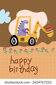 Happy birthday greeting card design