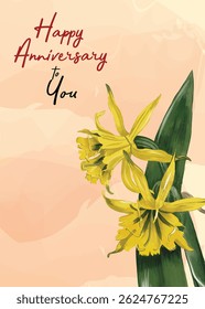 Happy birthday greeting card design