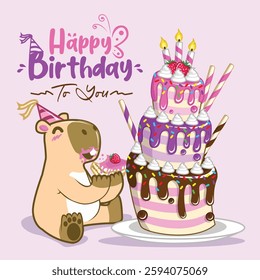 happy birthday for greeting card, gift card