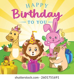happy birthday for greeting card, gift card