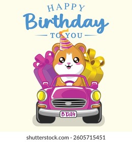 happy birthday for greeting card, gift card
