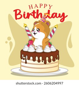 happy birthday for greeting card, gift card